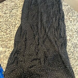 Zara Black and White Maxi Skirt